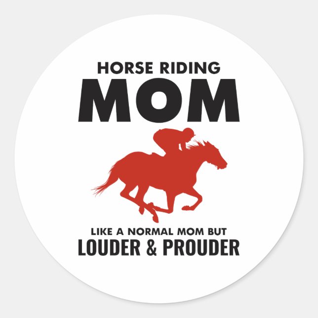 Sticker Rond Course de barils Rodeo Horse équitation (Devant)