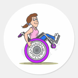 Sticker Rond Course de Wanna