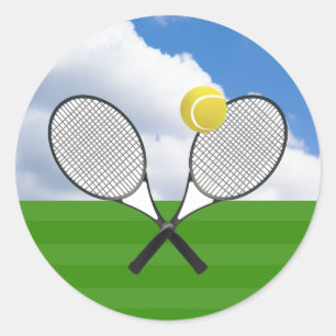 Sticker Rond court de tennis et RACKETS DE TENNIS