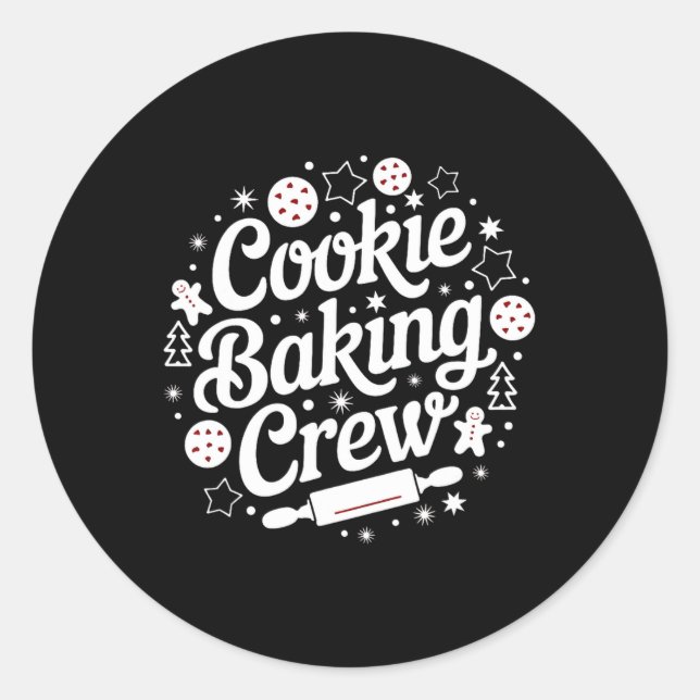 Sticker Rond Courtney's Womens Matching Cookie Baking Crew (Devant)