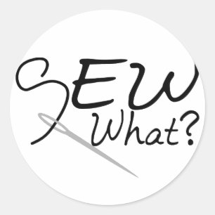 Sticker Rond Cousez ce qui