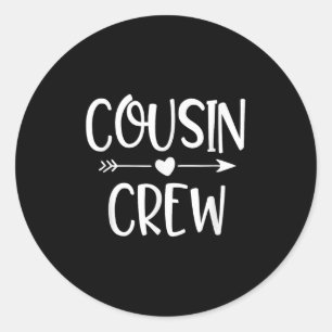 Sticker Rond Cousin Crew Making Memories 2025 Family Reunion Tr