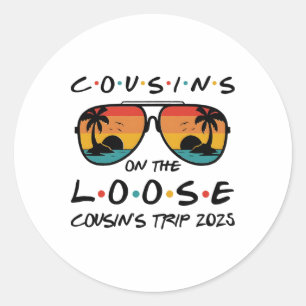Sticker Rond Cousins On The Loose Cousins Trip 2025 Match de pl