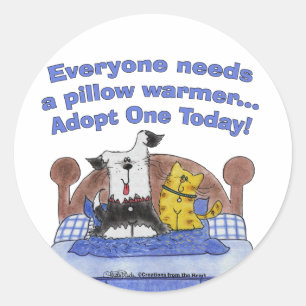 Sticker Rond Coussin Warmers