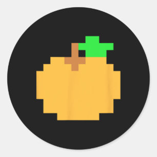 Sticker Rond Coût correspondant au jeu vidéo d'arcade 8 bits Or