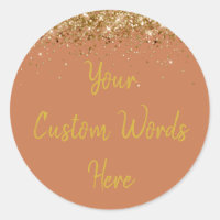 Coutume Terracotta et Gold Anniversaire Fête Favor