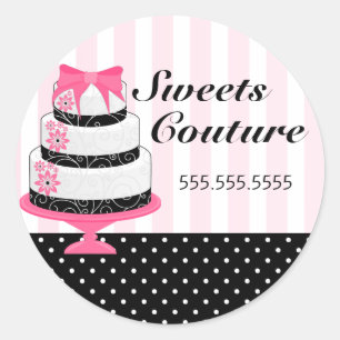 Sticker Rond Couture Gâteaux Boulangerie Couvercles