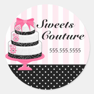 Sticker Rond Couture Gâteaux Boulangerie Couvercles