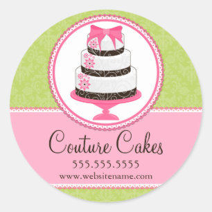 Sticker Rond Couture Gâteaux Boulangerie Couvercles