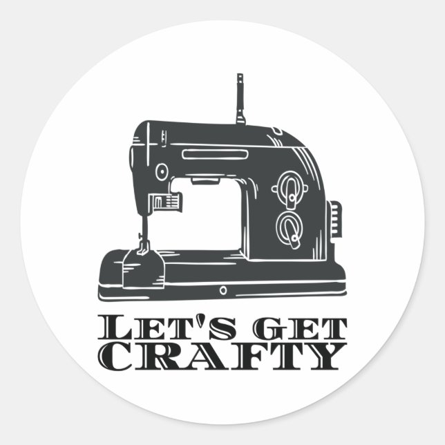 Sticker Rond Couture - Soyons créatifs (Devant)