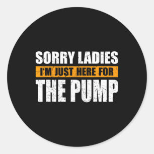 Sticker Rond Couverture de pompe de musculation Gym