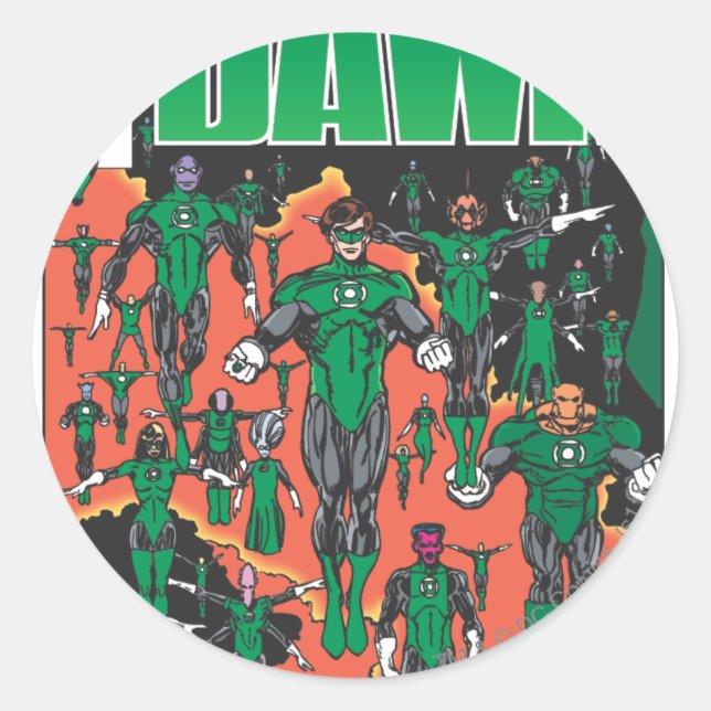 Sticker Rond Couverture Emerald Dawn (Devant)