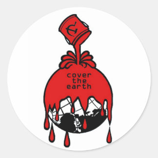 Sticker Rond couvrir la terre