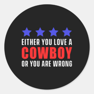 Sticker Rond Cowboy Horse Show Horseck Rider 5