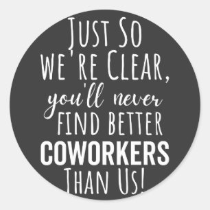 Sticker Rond Coworker   Moving   Leaving