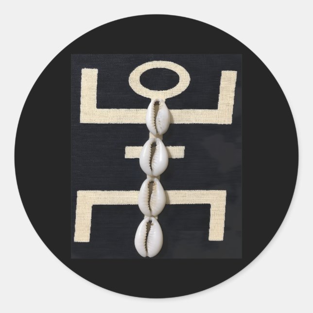 Sticker Rond Cowrie Cowrie Coques (Devant)