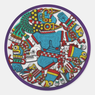 Sticker Rond Coyolxauhqui