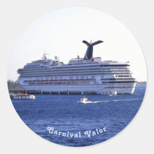 Sticker Rond Cozumel Cruise Ship Visit Custom