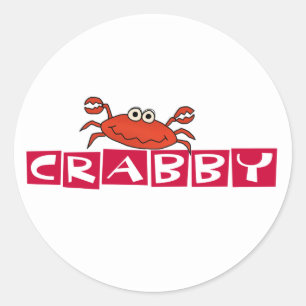 Sticker Rond Crabe