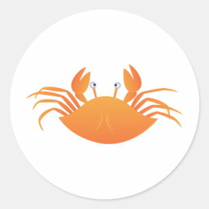 Sticker Rond Crabe