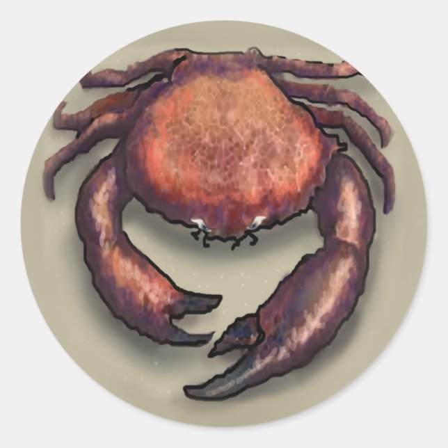 Sticker Rond Crabe (Devant)