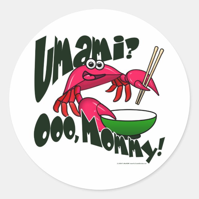 Sticker Rond Crabe Umami (Devant)
