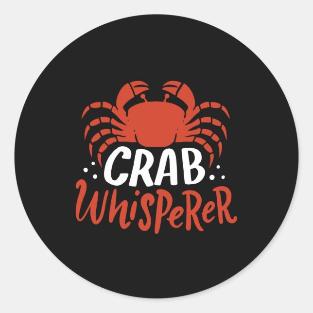Sticker Rond Crabe Vintage (Devant)