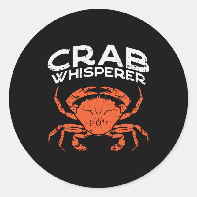 Sticker Rond Crabe Vintage (Devant)