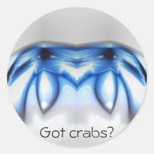 Sticker Rond Crabes