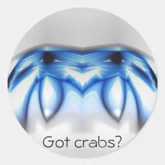 Sticker Rond Crabes