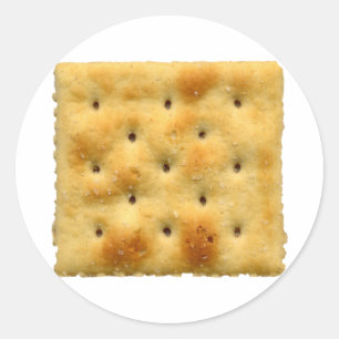 Sticker Rond Crackers de soda saltine