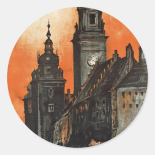 Sticker Rond Cracovie