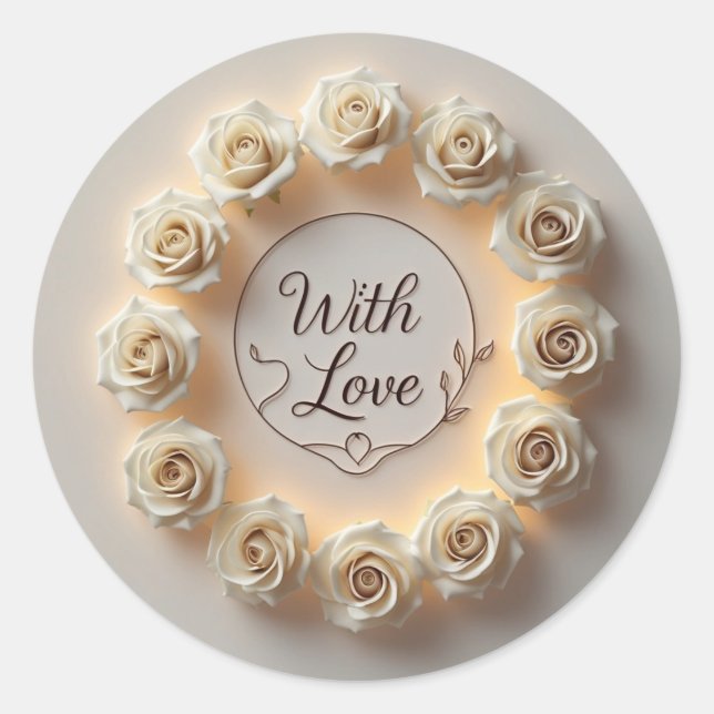 Sticker Rond Crafts & Party Supplies > Gift Wrapping Supplies > (Devant)