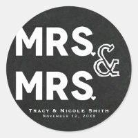 Craie de tableau noir Mme & Mme Mariage Fiançaille