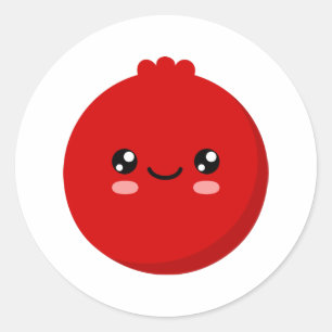 Sticker Rond Cranberry