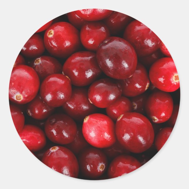 Sticker Rond Cranberry (Devant)