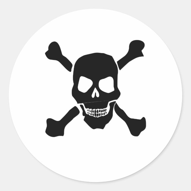 Sticker Rond Crâne (Devant)