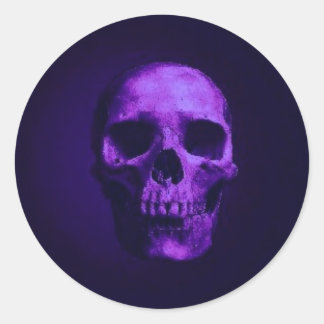 Sticker Rond Crâne