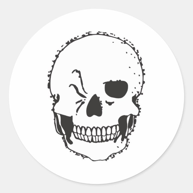 Sticker Rond crâne (Devant)