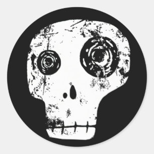 Sticker Rond Crâne 13