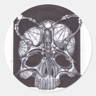 Sticker Rond Crâne de Deathshead