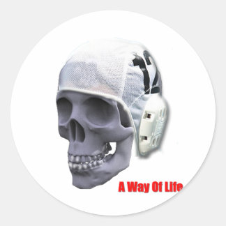 Sticker Rond crâne de polo