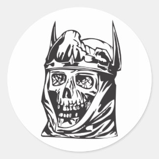 Sticker Rond Crâne humain 137