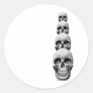 Sticker Rond Crânes - Verticaux