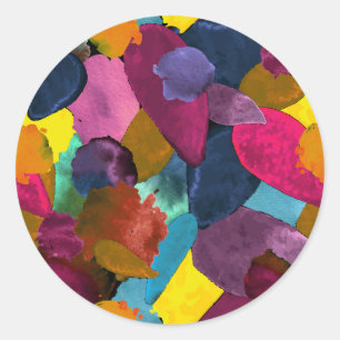 Sticker Rond Crash de couleur 3