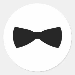 Sticker Rond cravate à arc noir