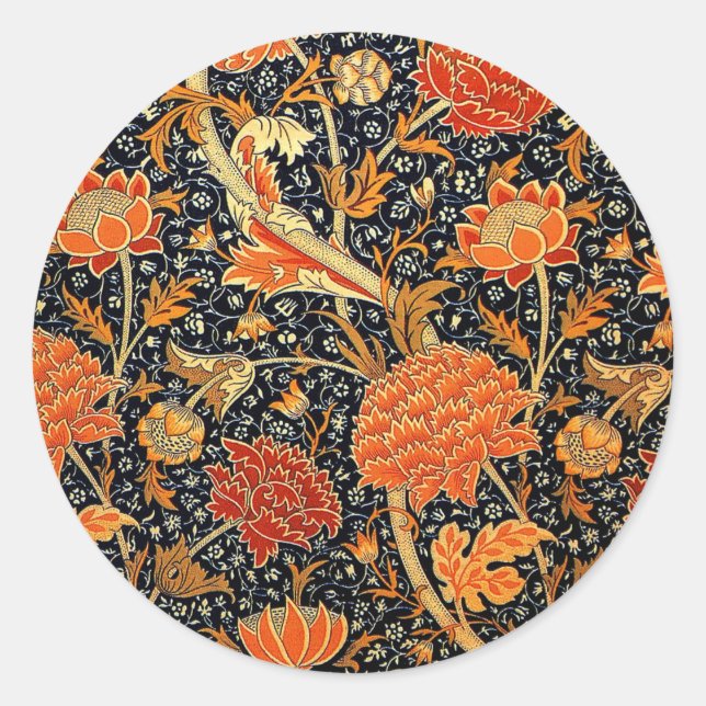Sticker Rond Cray de William Morris (Devant)