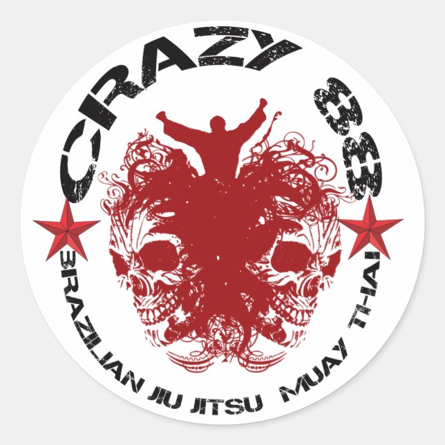 STICKER ROND CRAZY 88 - BALISE 1 (Devant)