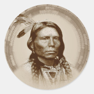 Sticker Rond Crazy Horse