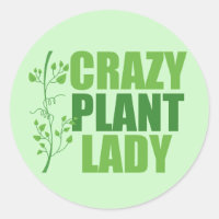 Crazy Plante Lady Cute Green Botaniste